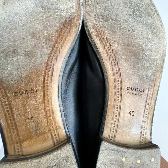Gucci Brixton Horsebit Web Leather Loafers Womens size 40 - Picture 11 of 12
